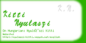 kitti nyulaszi business card